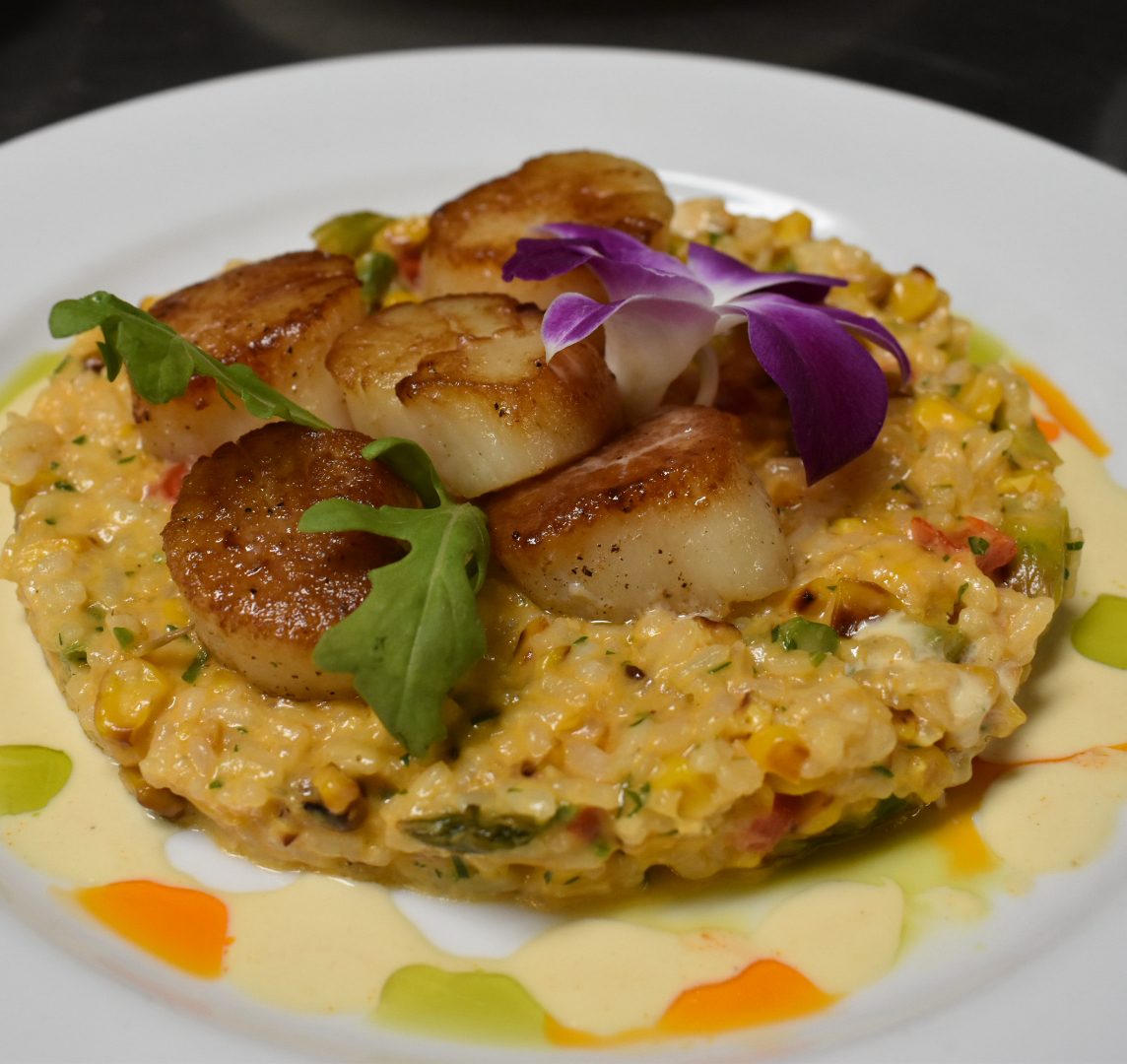 Pan Seared Sea Scallops.