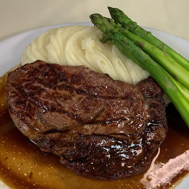 16 Oz Rib Eye Steak.