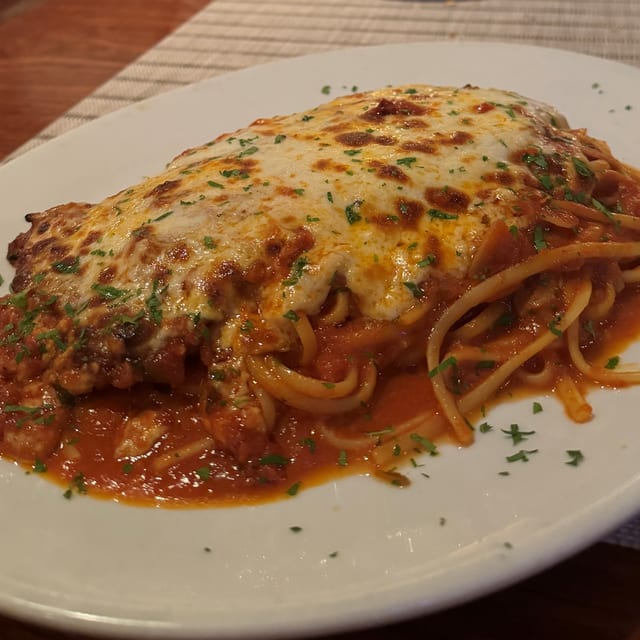 Chicken Parmigiana.