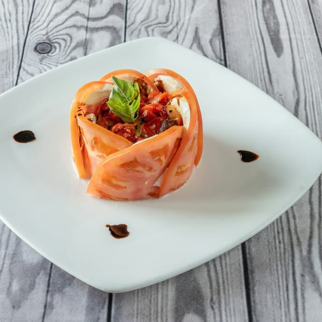 Caprese Mozzarella Napoleon.