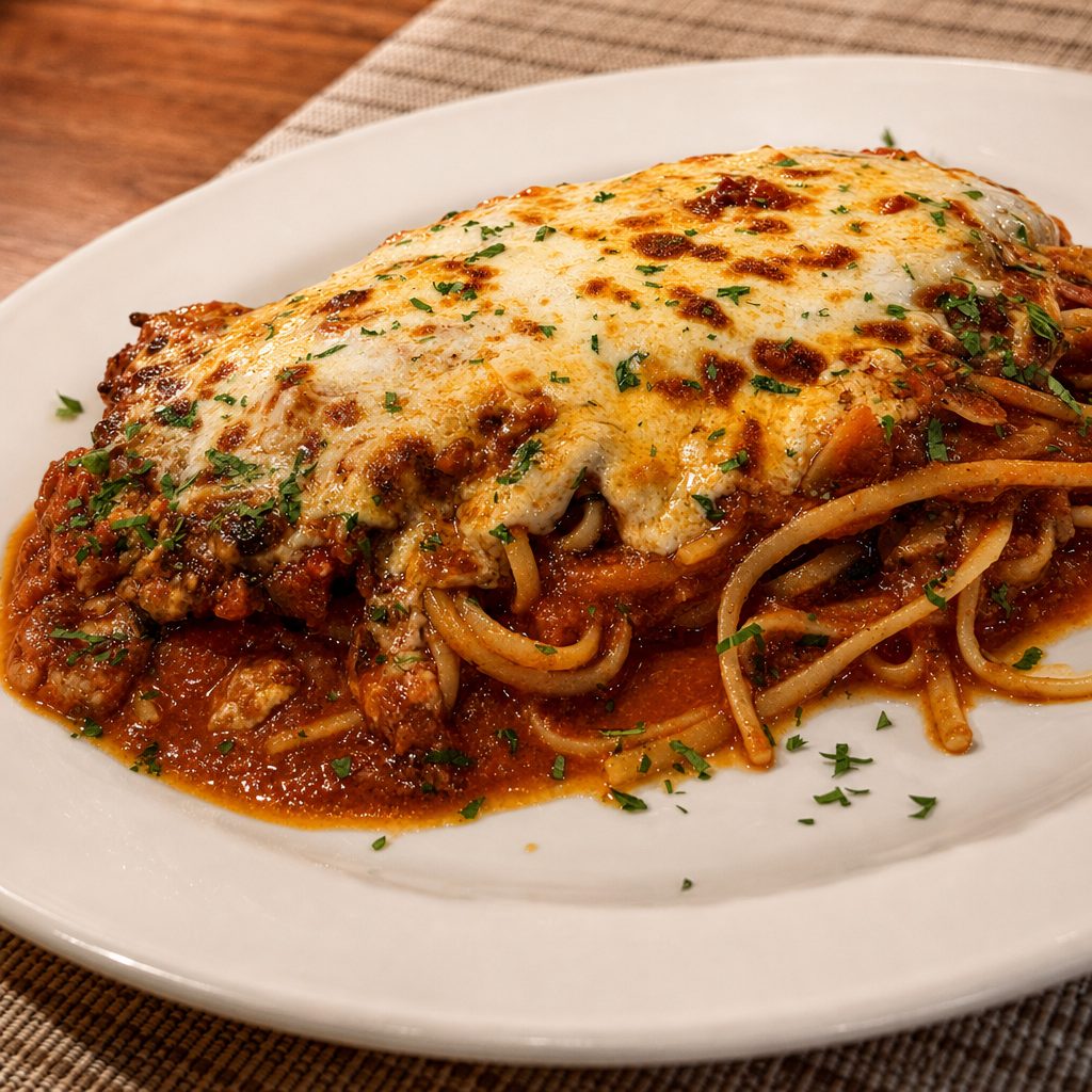 Chicken Parmigiana.