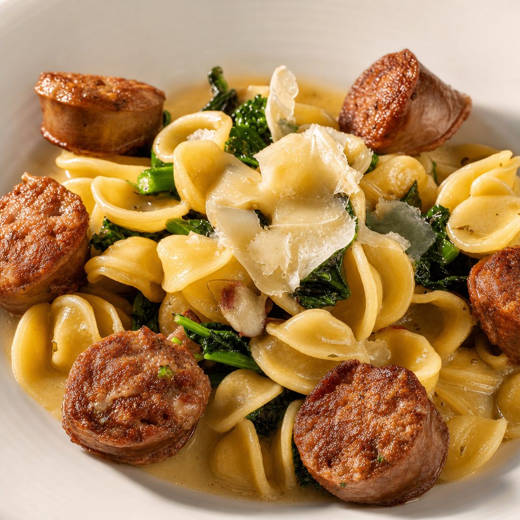Orecchiette & Sausage Pasta.