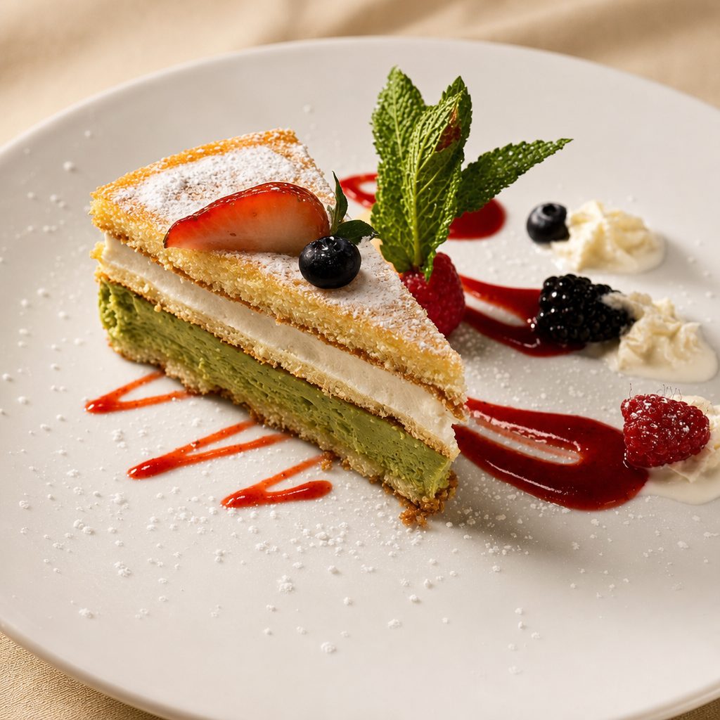 Pistachio Ricotta Cake.