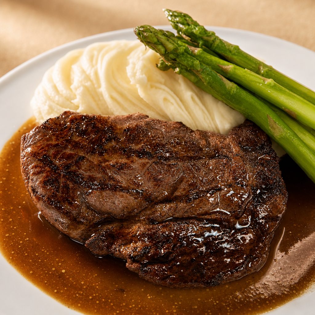 16 Oz Rib Eye Steak.